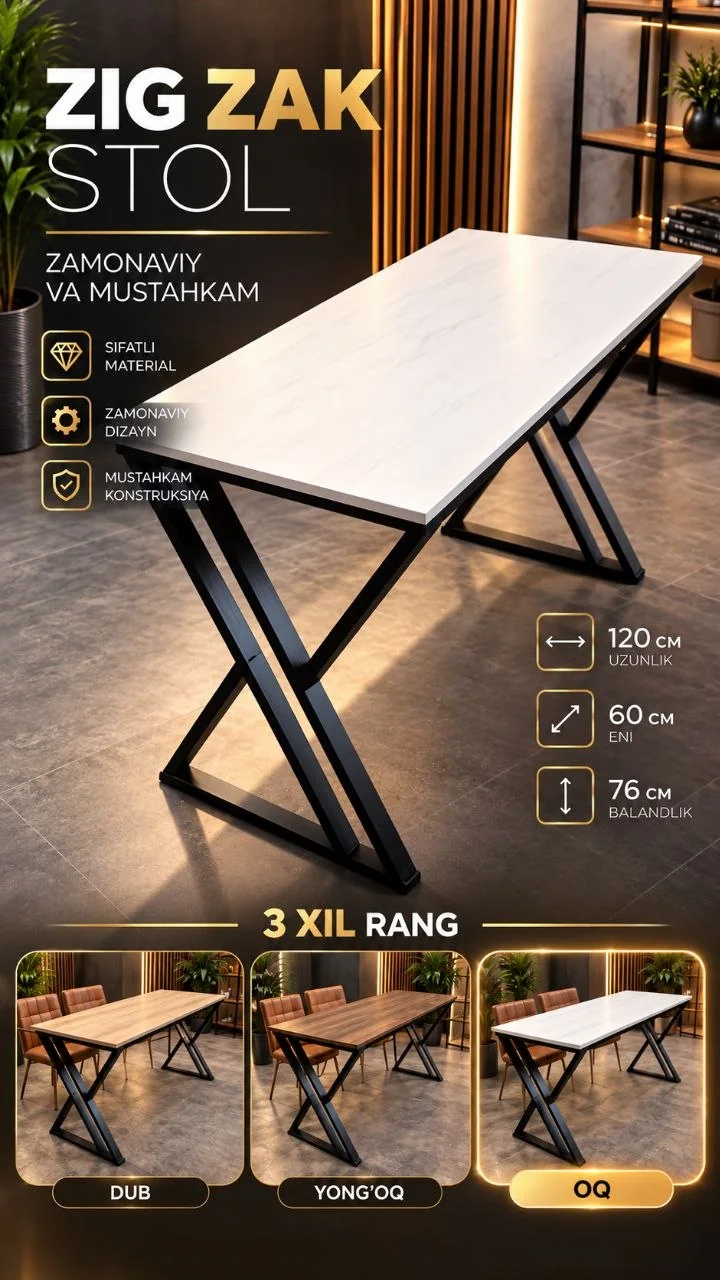 Zig zag oq stol
