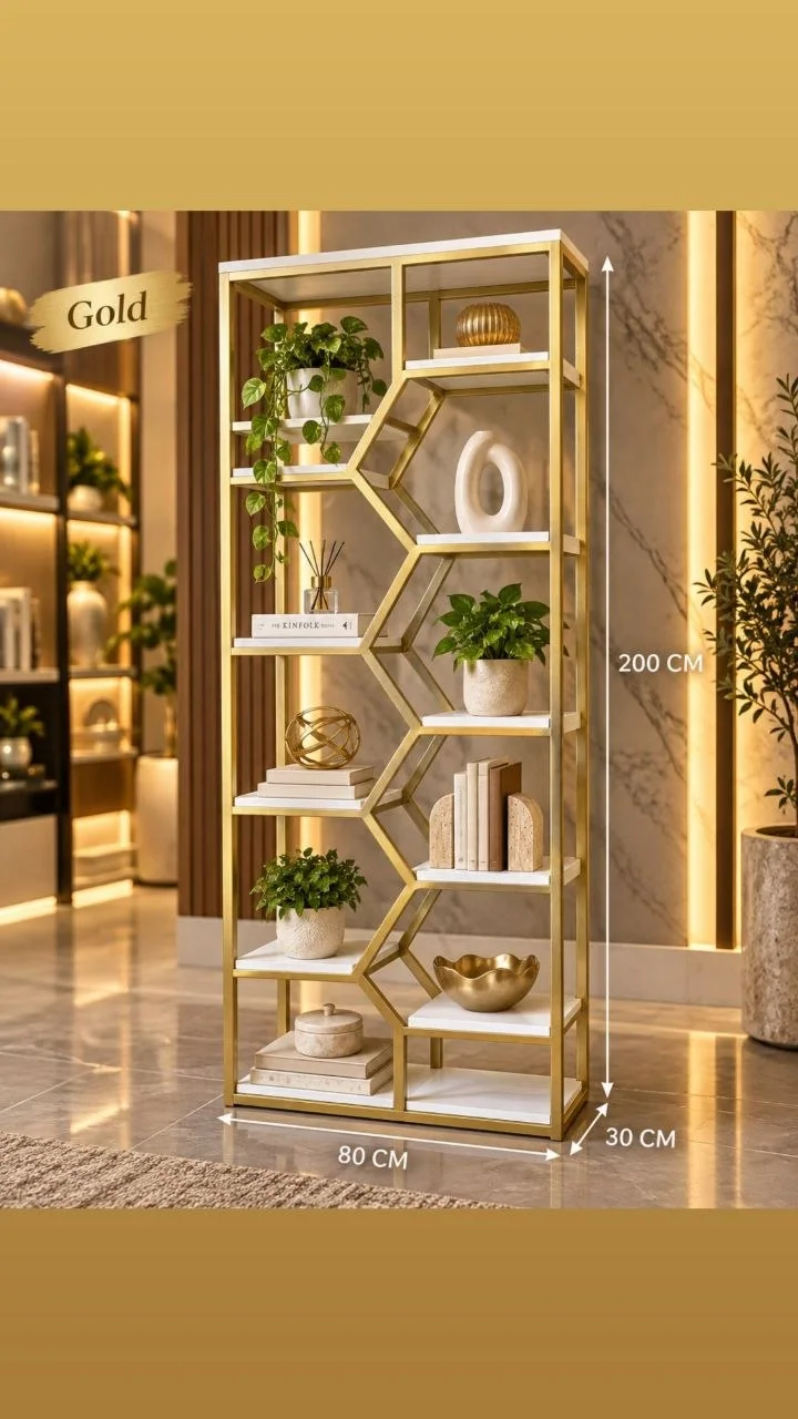 Gold geometrik stelaj