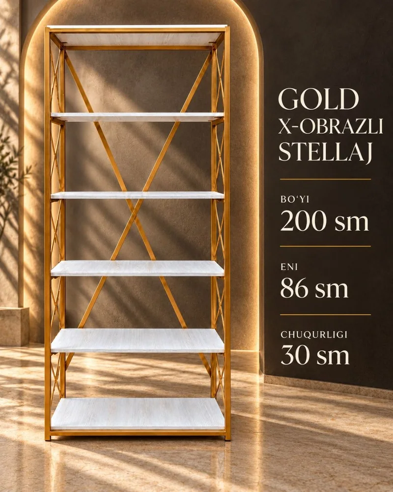 Gold X-karkasli stelaj